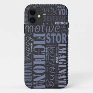 Blue Fiction Writer's iPhone 5 Case