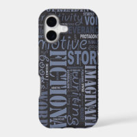 Blue Fiction Writer's iPhone 5 Case
