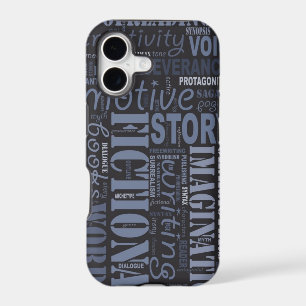 Blue Fiction Writer's iPhone 5 Case