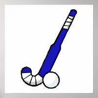Blue Field Hockey Stick