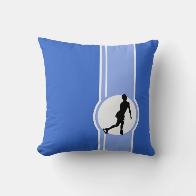 Blue Figure Skating Cushion (Front)