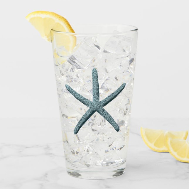 Blue Finger Starfish Glass (Front Ice)