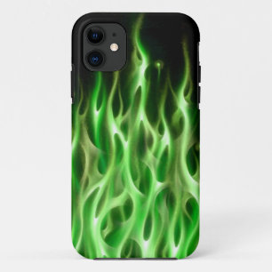 Blue Fire Flame design airbrush car custom cool ho iPhone 11 Case