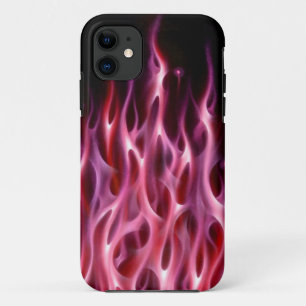 Blue Fire Flame design airbrush car custom cool ho iPhone 11 Case