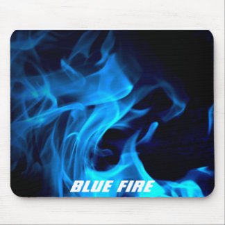 Blue Fire Mouse Pad