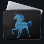 Blue Fire Unicorn Laptop Sleeve<br><div class="desc">Get the protection you need with a laptop sleeve. Laptop sleeves envelop and protect your laptop whether you're just tucking it under your arm or putting it into a large bag along with all your stuff. Laptop sleeves are ideal for protecting your laptop on the go. Whether you are a...</div>