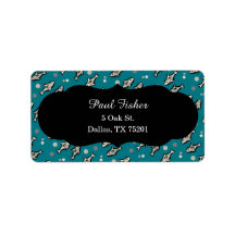 Blue Fish Address Labels