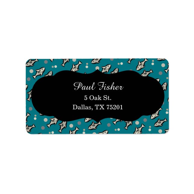 Blue Fish Address Labels (Front)
