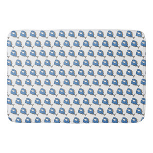 Blue Fish Bath Mat