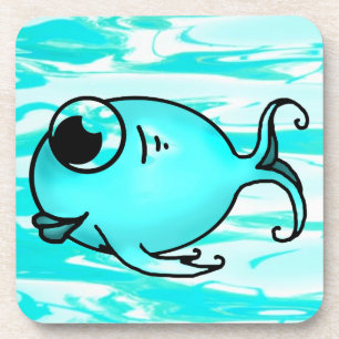 Blue Fish Coaster