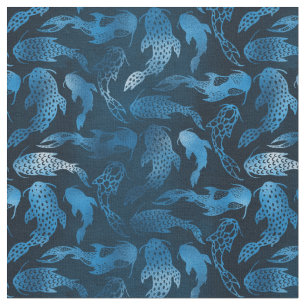 Blue Fish Fabric