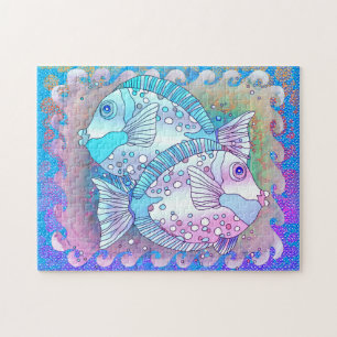 Blue Fish Jigsaw Puzzle