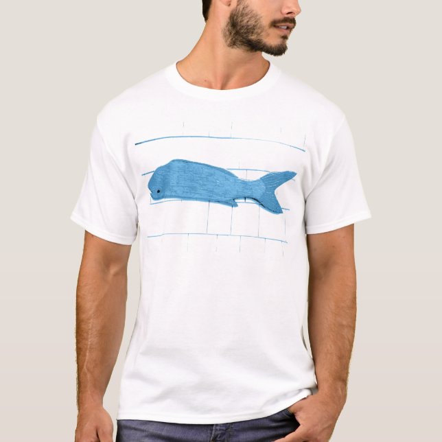 blue fish logo T-Shirt (Front)