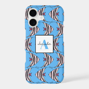 Blue Fish Monogram