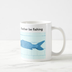blue fish mug