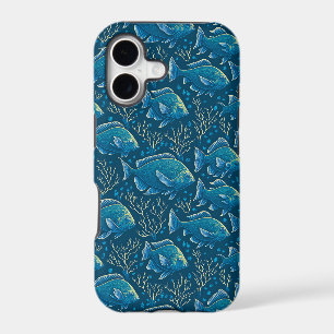 Blue Fish Pattern
