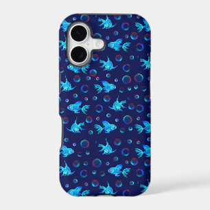 blue fish pattern