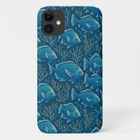 Blue Fish Pattern