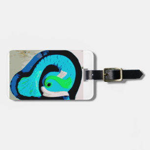 blue fish tag