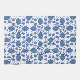 Blue Fish Tea Towel