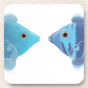 blue fishes coaster