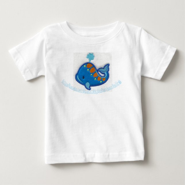 "Blue Fishy" Baby T-Shirt (Front)