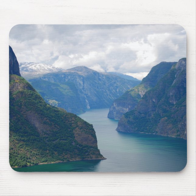 Blue Fjord Dream Mousepad (Front)
