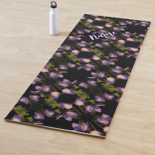 Blue Flag Iris Flower Abstract Pattern       Yoga Mat