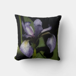 Blue Flag Iris Flower Cushion