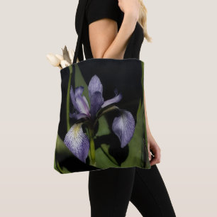 Blue Flag Iris Flower Tote Bag