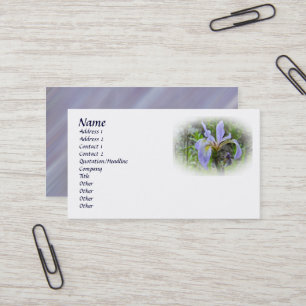Blue Flag - Wild Iris Business Card