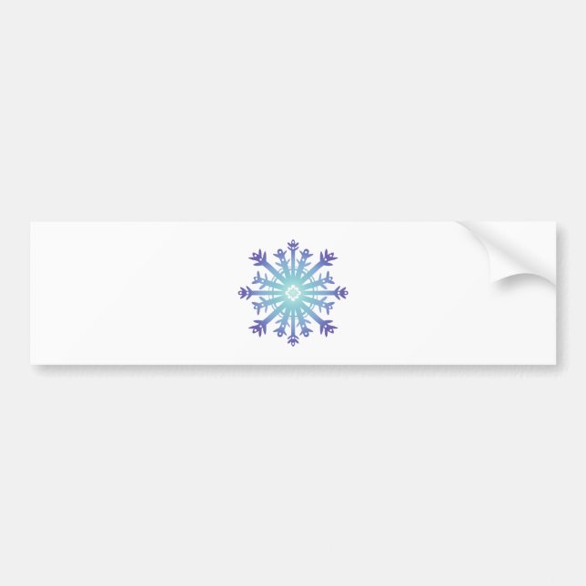 Blue Flake II Bumper Sticker (Front)