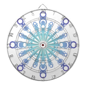 Blue Flake IV Dartboard