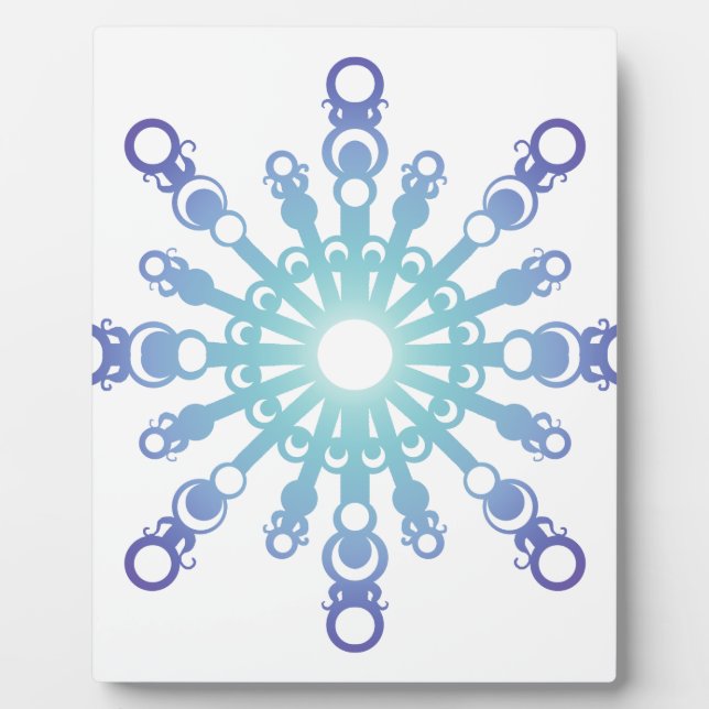 Blue Flake IV Plaque (Front)