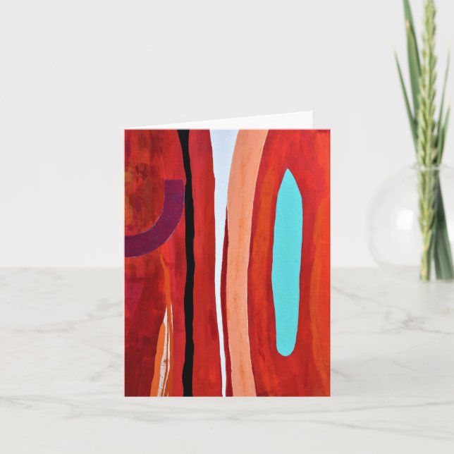 Blue Flame Blank Notecard (Front)