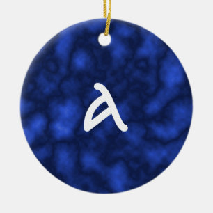 Blue Flame Ceramic Tree Decoration