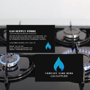 Blue Flame, Gas Engineer & Supplier Business Card