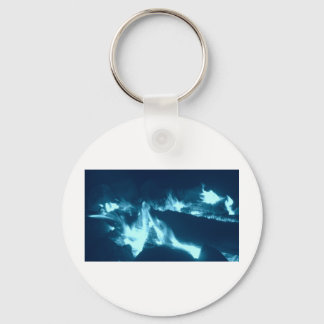 Blue Flame Key Ring