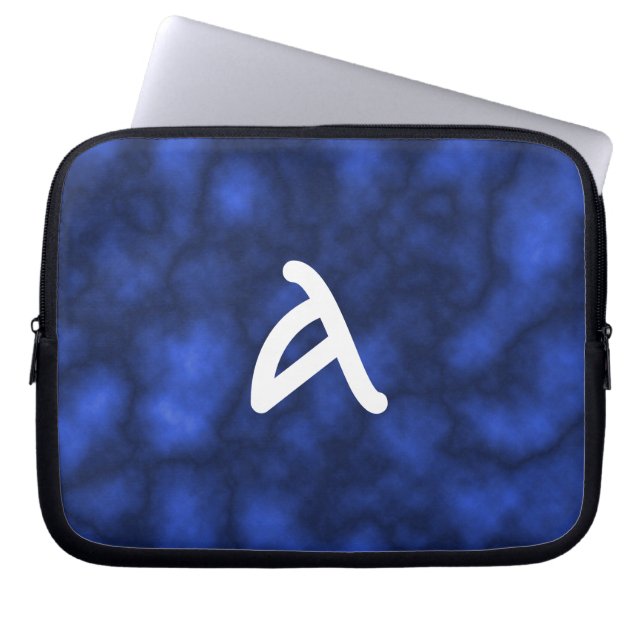 Blue Flame Laptop Sleeve (Front)