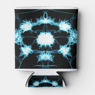 Blue Flame Mandala Can Cooler