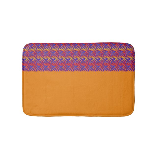 Blue Flames Bath Mat (Front)