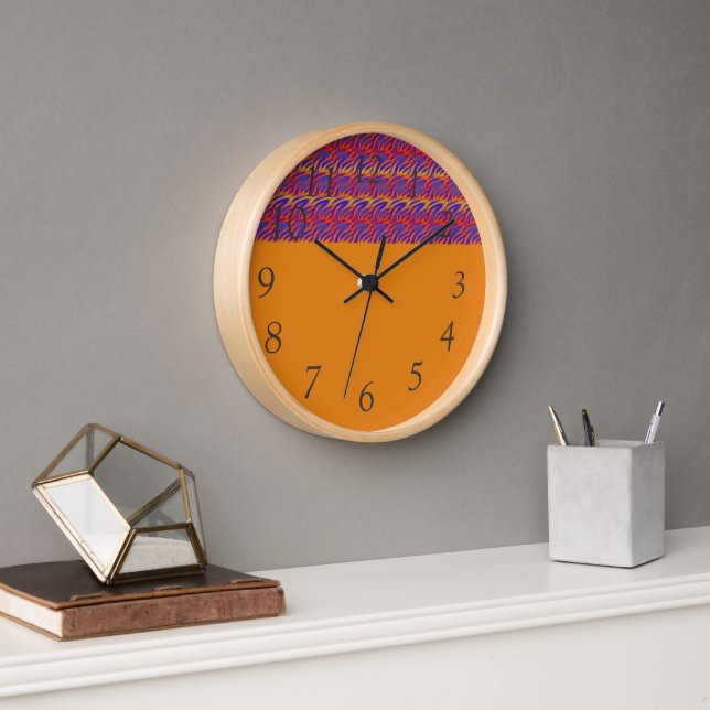 Blue Flames Clock (Office)
