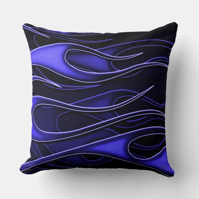 Blue Flames Cushion (Front)