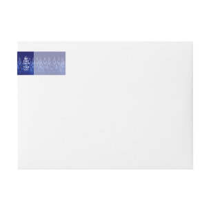 Blue Flames KEEP CALM AND Your Creative Text Wrap Around Label