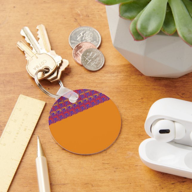 Blue Flames Key Ring (Desk)