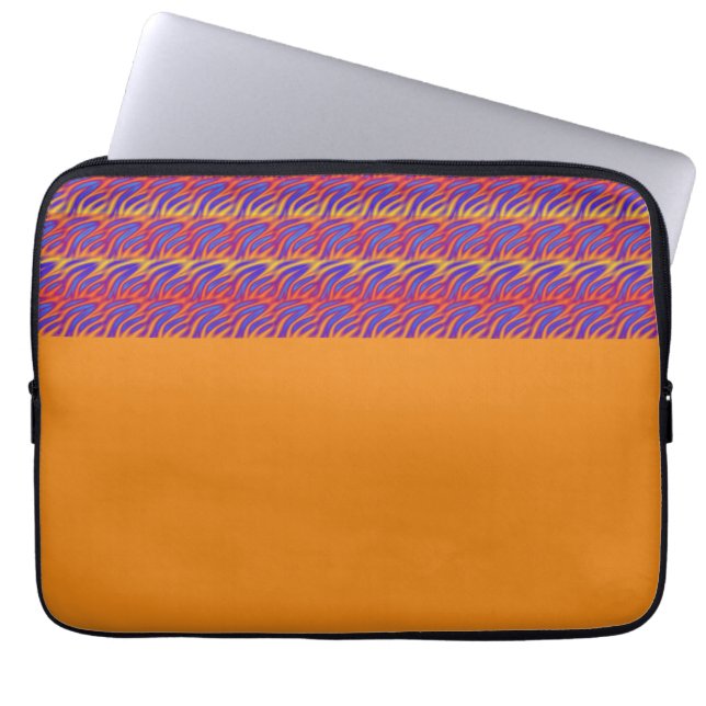 Blue Flames Laptop Sleeve (Front)
