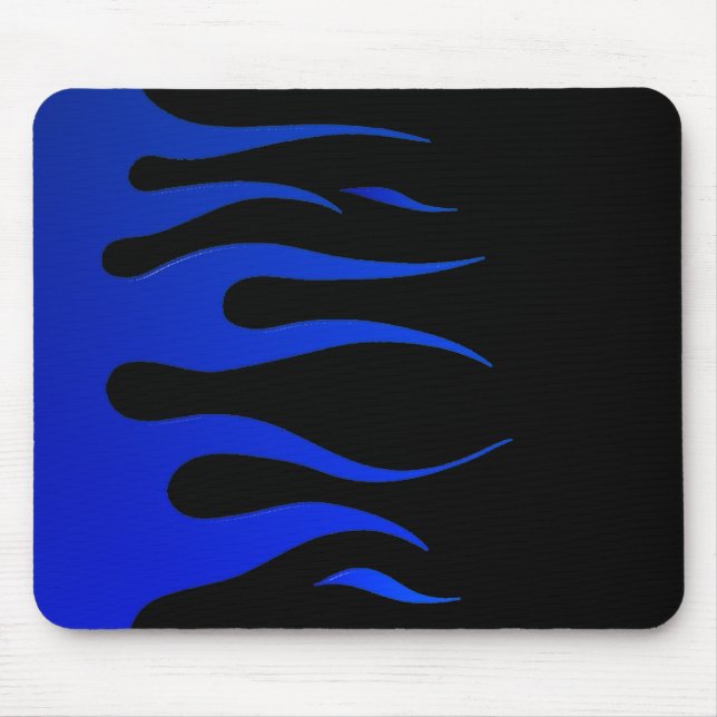 Blue Flames Mousepad (Front)
