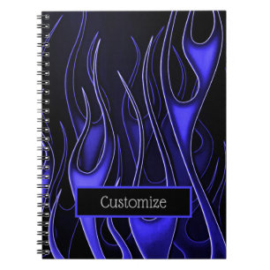 Blue Flames Notebook