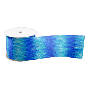Blue Flames Pattern – Hot Rod Satin Ribbon