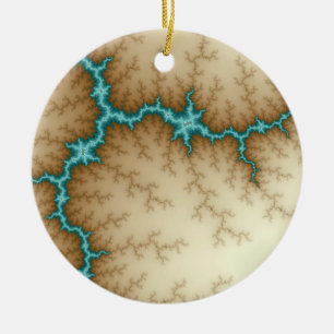 Blue Flash Christmas Ornament
